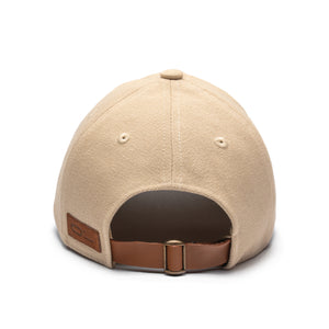 Leather Cap Canvas Beige